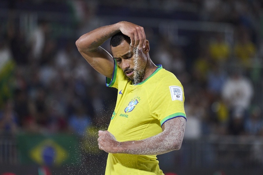 Rodrigo comemora o gol do Brasil na final da Copa do Mundo