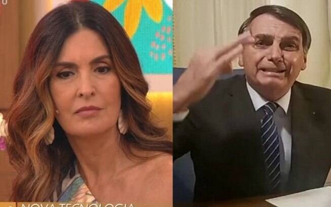 Fátima Bernardes e Bolsonaro