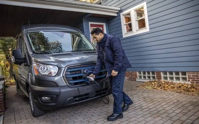 Ford E-Transit. Foto: Divulgação