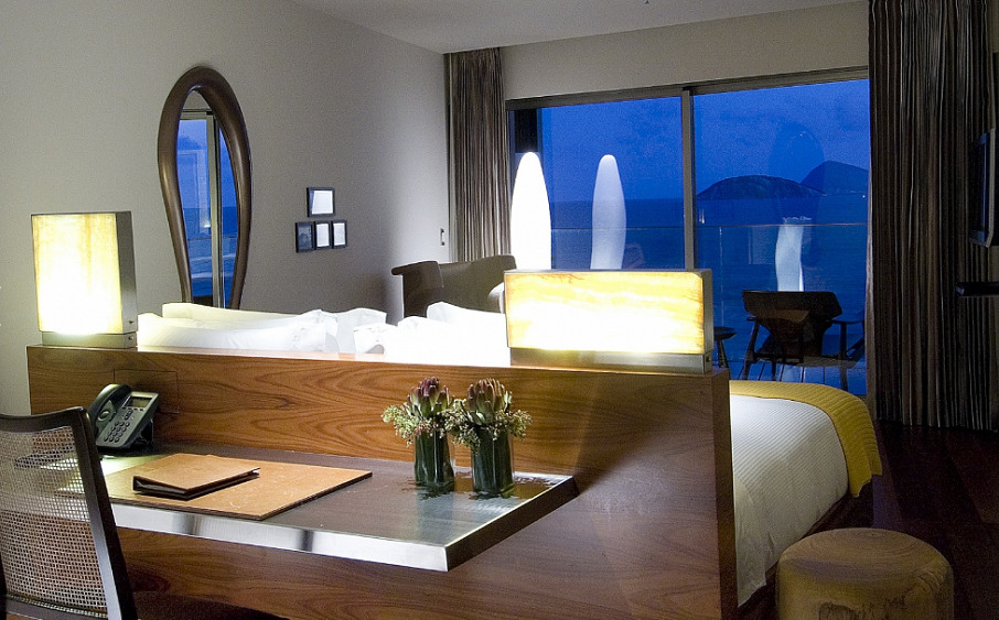 Quarto do Hotel Fasano Rio, em Ipanema. Foto: Divulgação