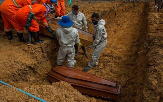 Sepultamentos no Cemitério Nossa Senhora Aparecida