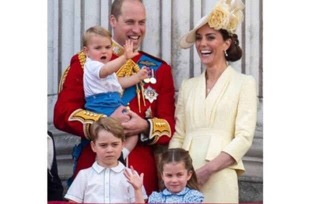 Príncipe William, Kate Middleton, George, Charlotte e Louis