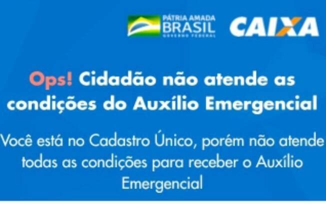 reprovação do auxílio