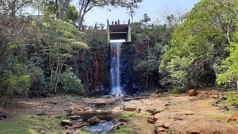 O Parque dos Saltos fica no centro de Brotas. Foto: Felipe Carvalho/iG