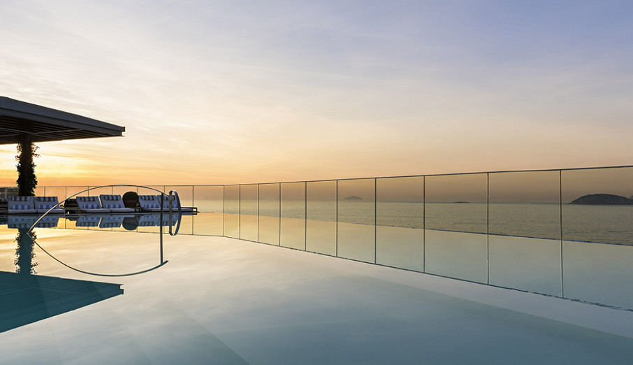 Piscina do Hotel Fasano Rio, em Ipanema. Foto: Divulgação