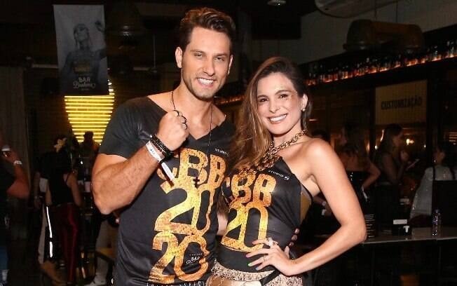 Eliéser e Kamilla Salgado comparecem no Camarote Bar Brahma. Foto: Brazil News