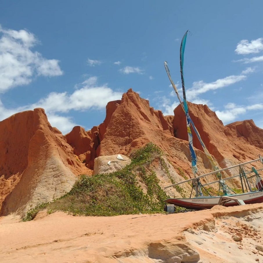 Falésias de Canoa Quebrada (CE). Foto: Reprodução/Instagram 30.06.2023