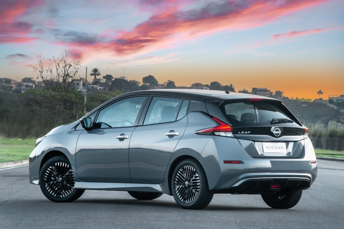 Nissan Leaf 2023. Foto: Divulgação