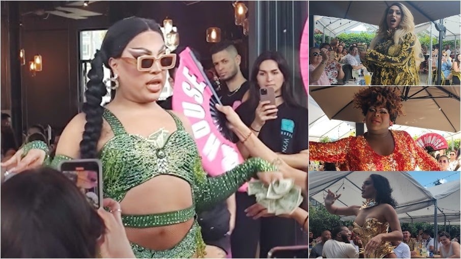 Na R House, os shows de drags acontecem ao ar livre