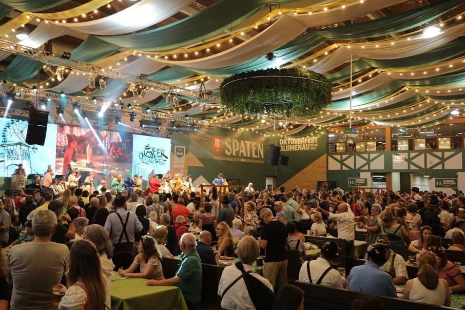 A Oktoberfest Blumenau, em Santa Catarina. Foto: Reprodução/Instagram 26.05.2023