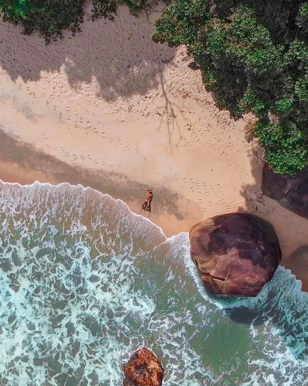 Brava do Sul é ideal para quem gosta de praia deserta e tranquila. Foto: Reprodução/Instagram