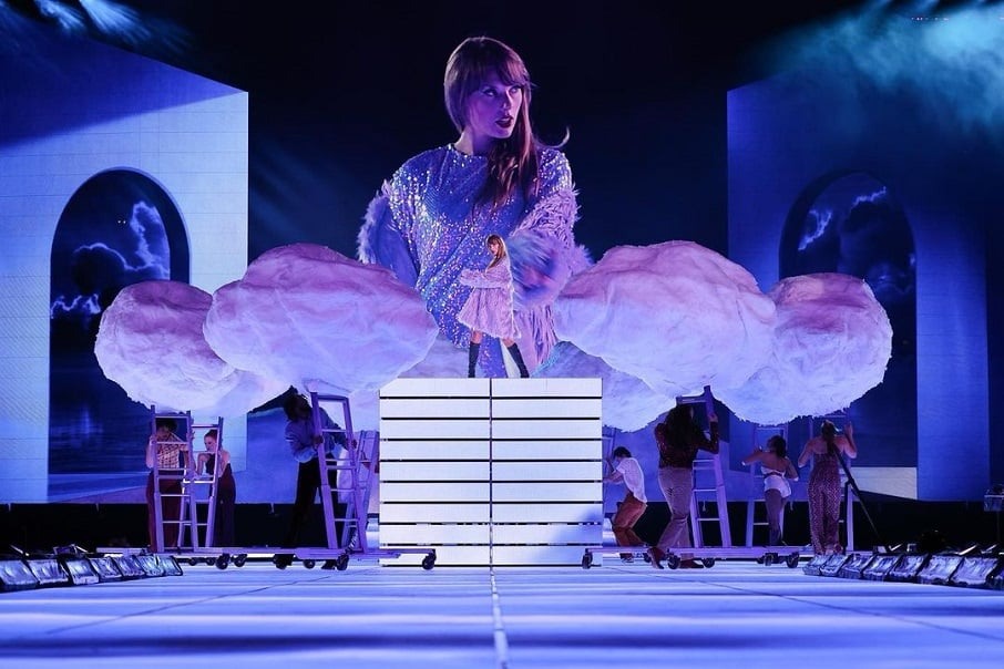 Taylor Swift na 'The Eras Tour'. Foto: Reprodução/Instagram 02.08.2023