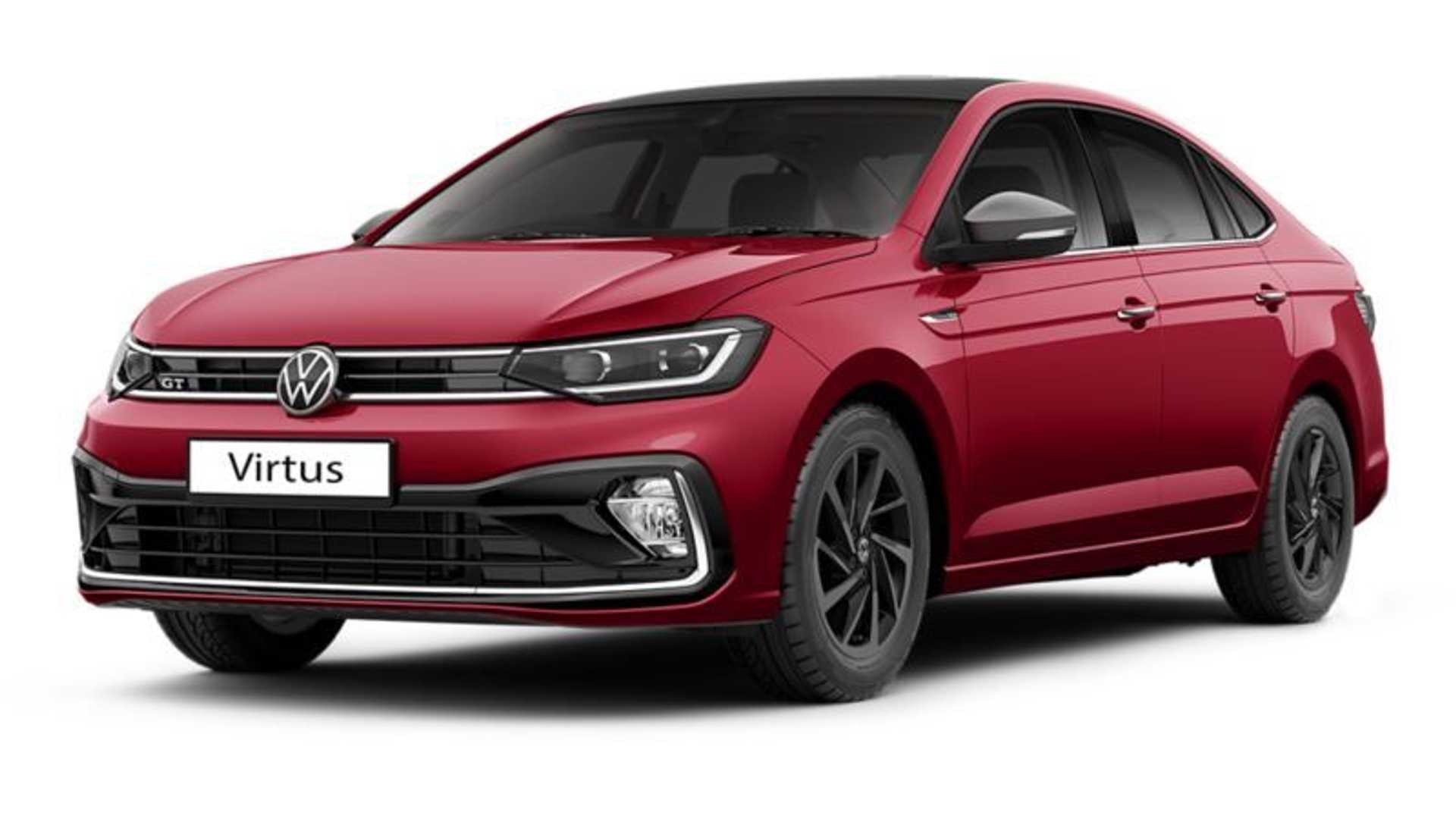 Novo VW Virtus, lançado na Índia. Foto: Divulgação