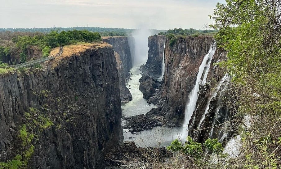 As Cataratas Vitória, na Zâmbia. Foto: Reprodução/Instagram 25.08.2023