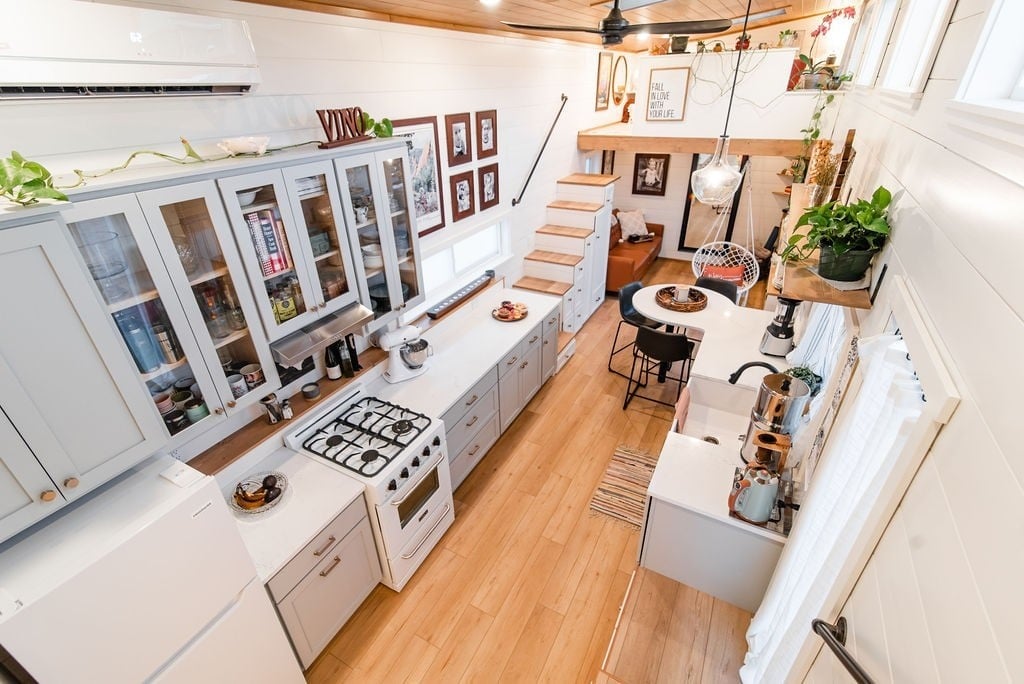 Casa rústica móvel MitchCraft Tiny Homes. Foto: Divulgação