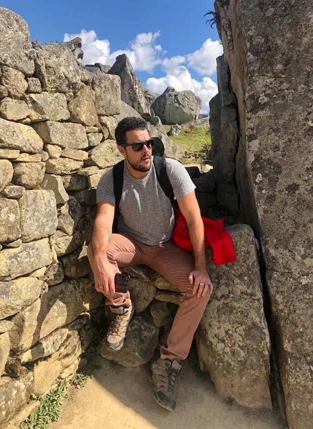 Joaquim Lopez em Macchu Picchu, no Peru