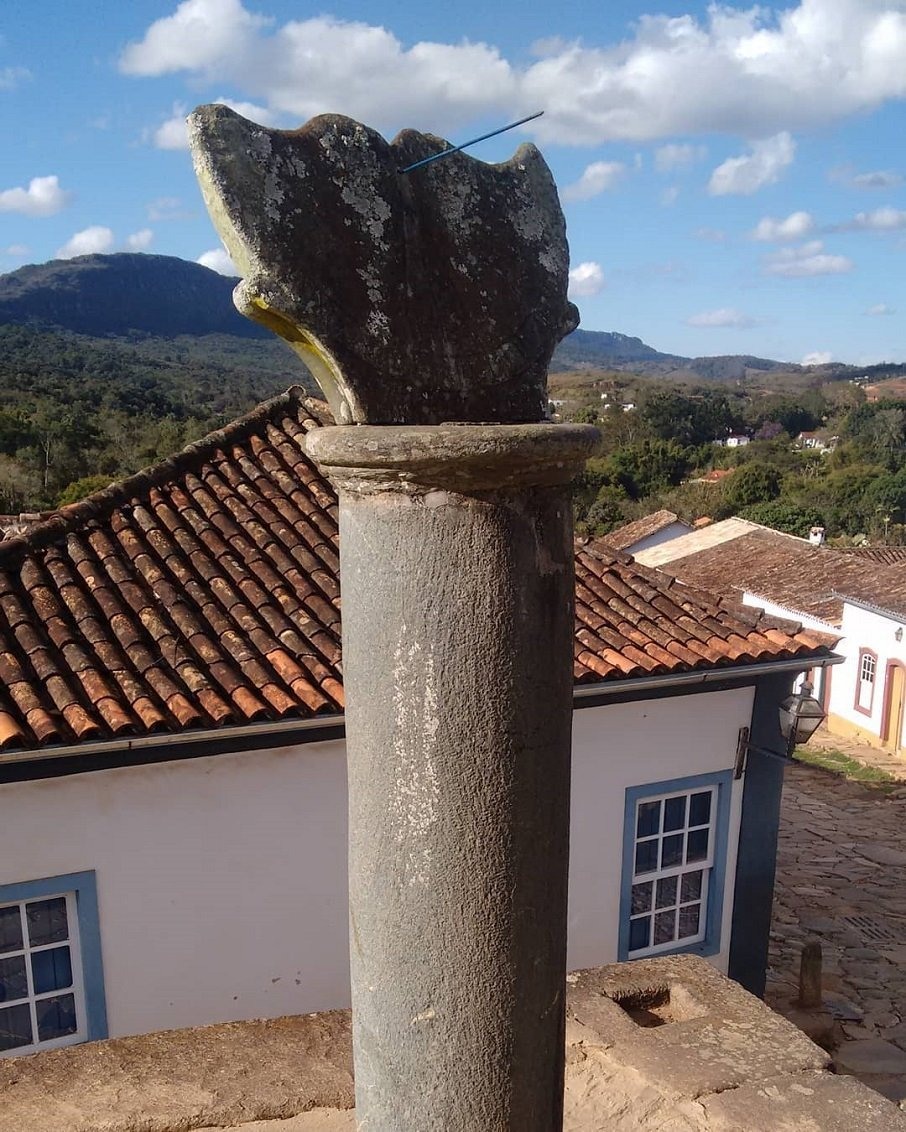 O relógio de sol de Tiradentes. Foto: Reprodução/Instagram 18.08.2023