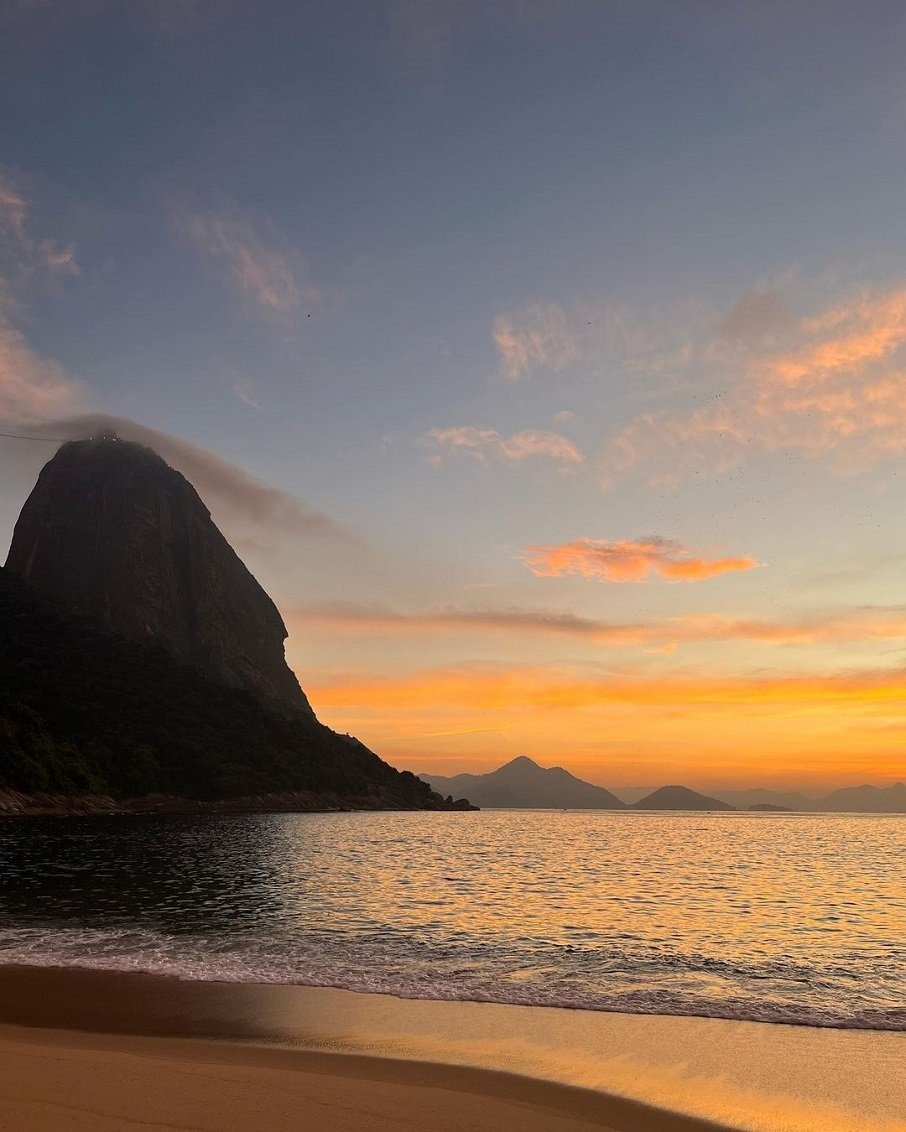 A Praia Vermelha, na Urca, zona sul do Rio