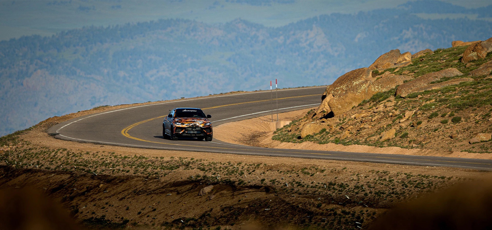 Lamborghini Urus na Pikes Peak. Foto: Divulgação