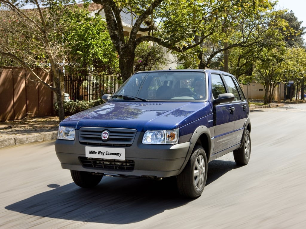 Fiat Uno Mille. Foto: Divulgação