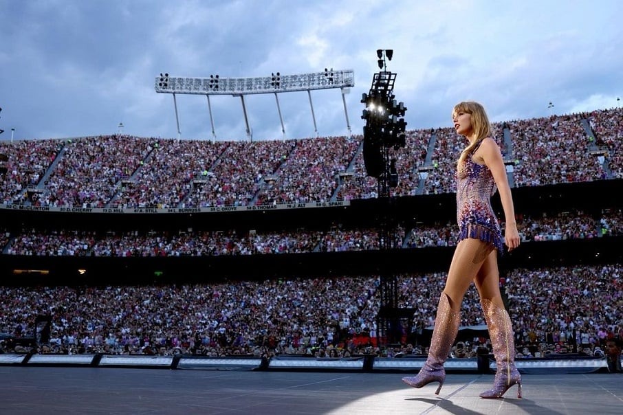 Taylor Swift na 'The Eras Tour'. Foto: Reprodução/Instagram 02.08.2023