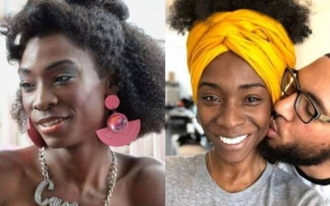 Angelica Ross e seu namorado