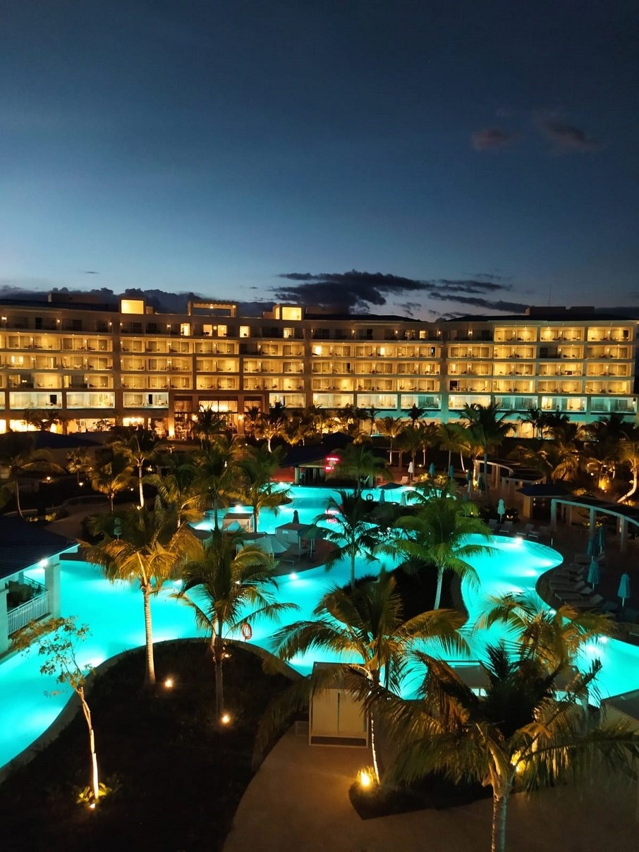 Piscinas a noite no Margaritaville.. Foto: Rafael Nascimento/ iG Turismo