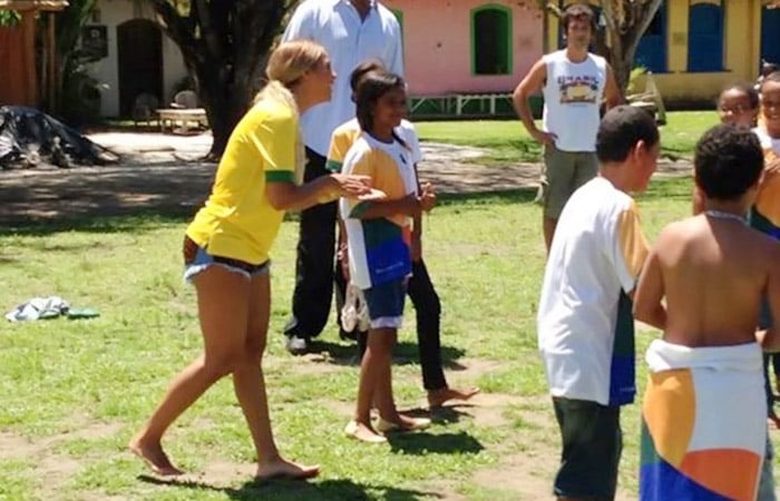 Beyoncé em Trancoso, distrito de Porto Seguro, na Bahia, em sua passagem pelo Brasil em 2013. Foto: Reprodução