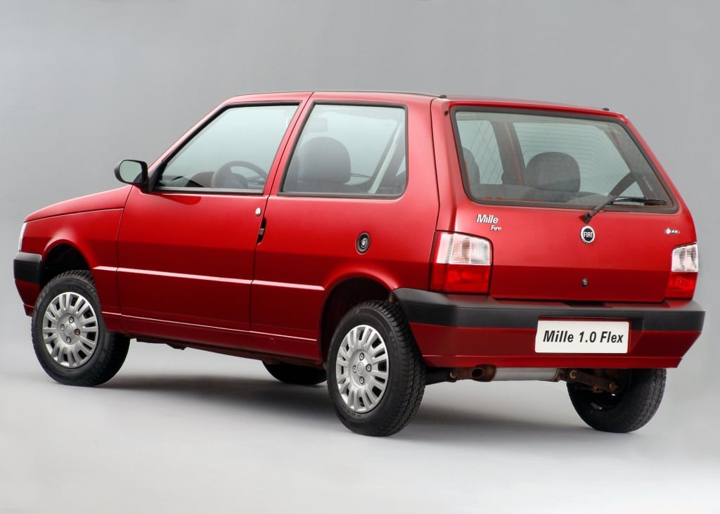 Fiat Uno Mille. Foto: Divulgação