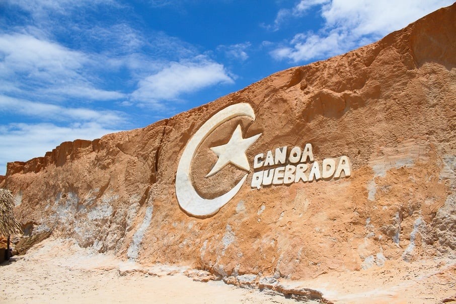 Símbolo da cidade de Canoa Quebrada, no Ceará. Foto: Cristiano Oliveira/ Flickr