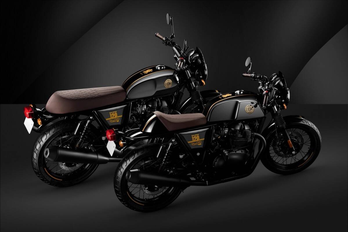 Royal Enfield 650 Interceptor e 650 Continental GT120th Anniversary Edition . Foto: Divulgação