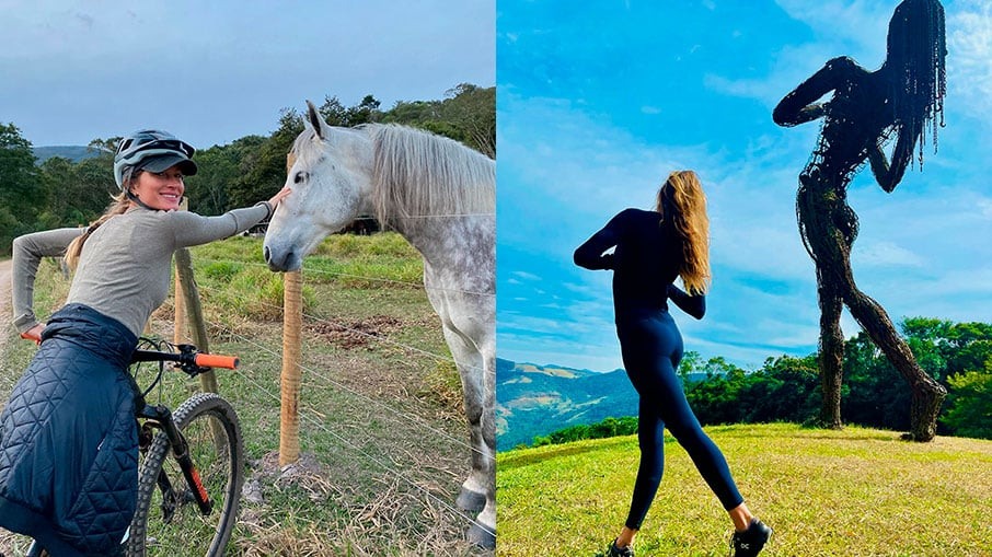 Gisele Bündchen curte dias de descanso em Minas Gerais. Foto: Reprodução/Instagram 07.08.2023