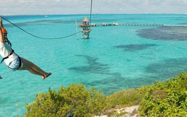 Isla de Mujeres localizada próxima à cidade Cancún