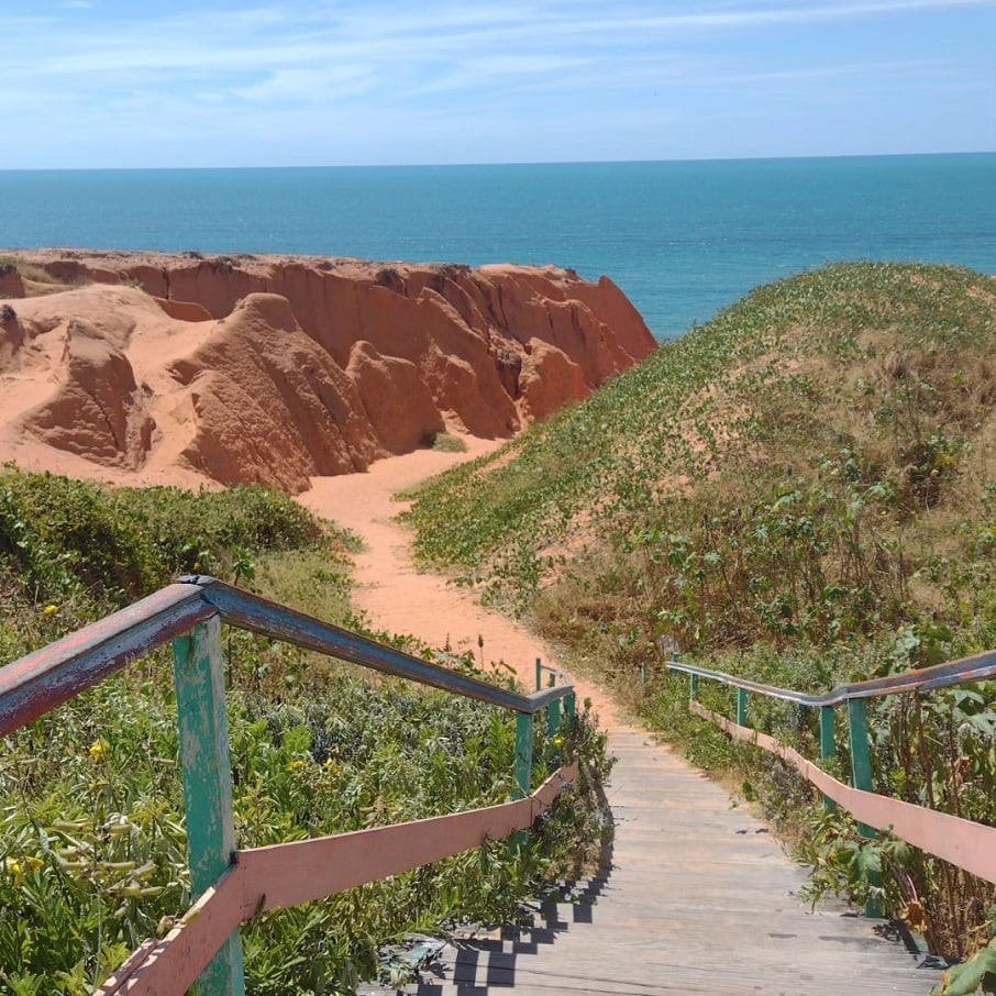 A entrada da praia de Canoa Quebrada (CE)