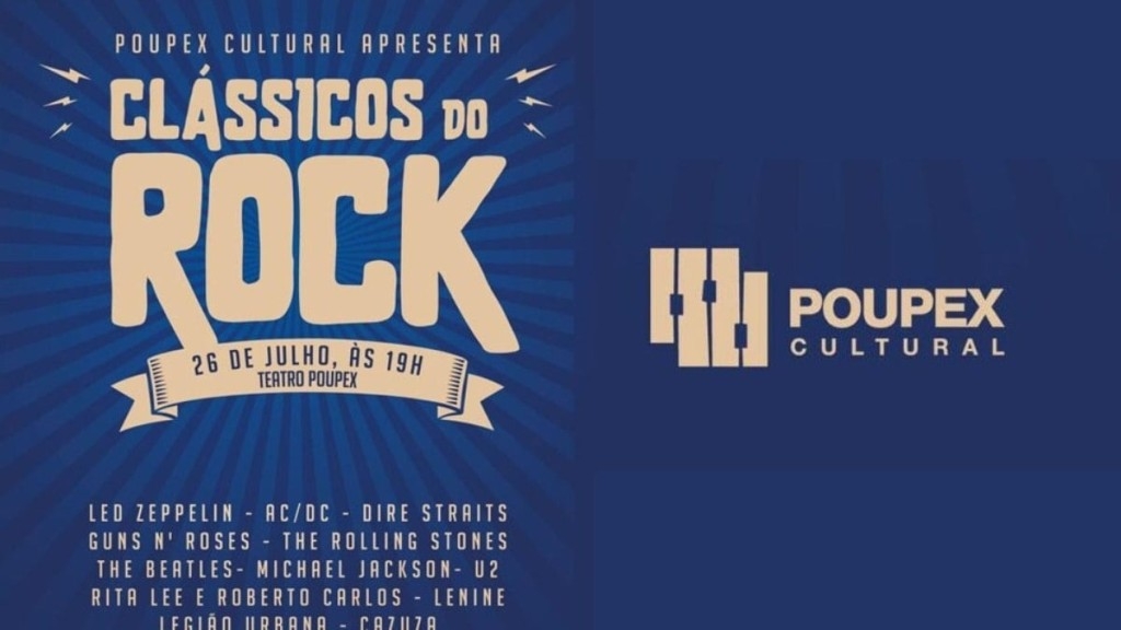 Rafael Badra POUPEX Cultural apresenta uma releitura dos clássicos do rock