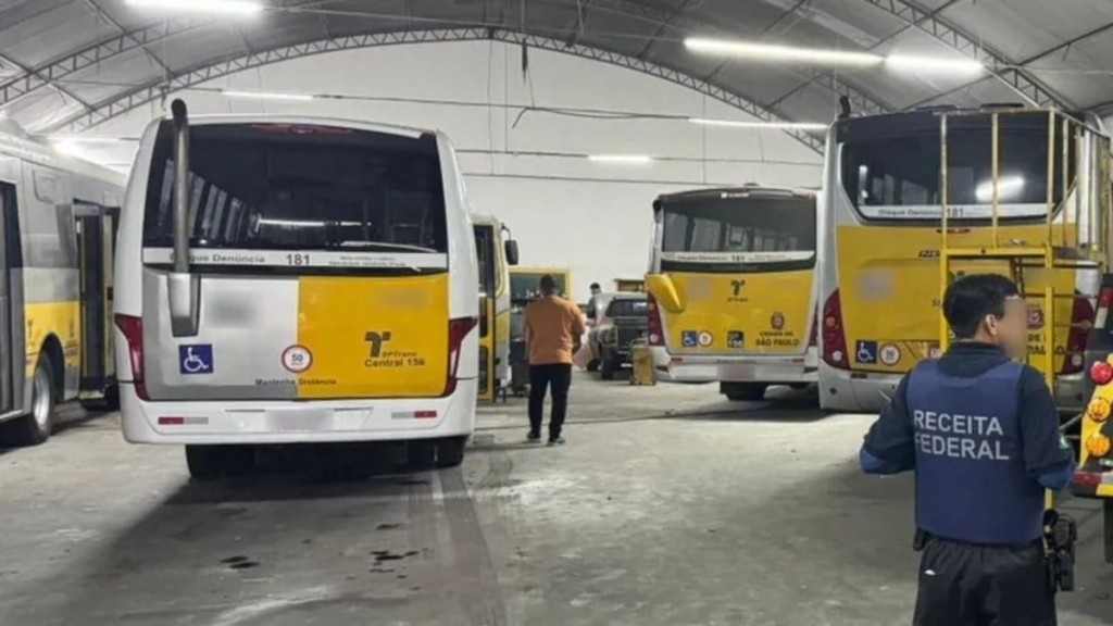 Reprodução/Receita Federal Operação em empresas de ônibus de SP suspeitas de lavar dinheiro para o PCC