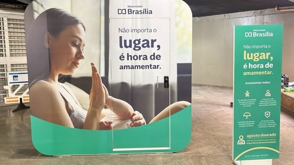 Redação GPS Agosto Dourado: ação leva lounge de amamentação para Estação Central do Metrô