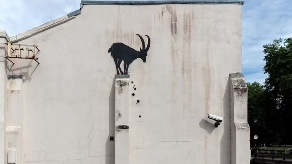 ESTADÃO CONTEÚDO Banksy revela nova arte em prédio de Londres