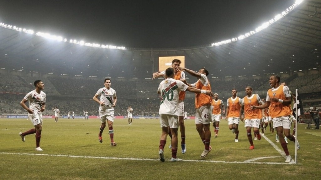 ESTADÃO CONTEÚDO Fluminense vence o Atlético-MG e dorme fora do Z4 no Campeonato Brasileiro