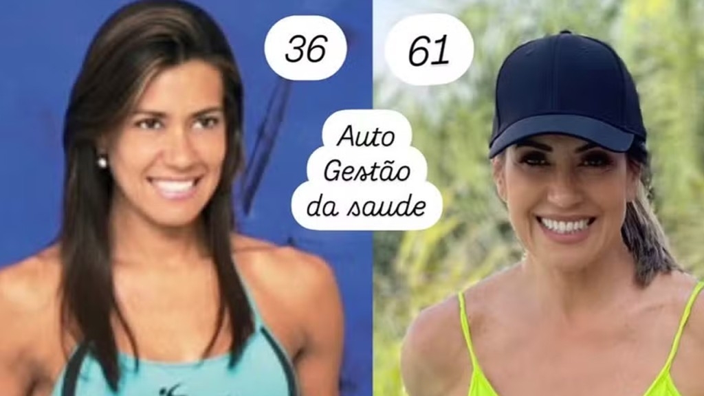 Solange Frazão exibe corpo aos 36 e aos 61, e fala de cuidados com a saúde; ‘Saúde’