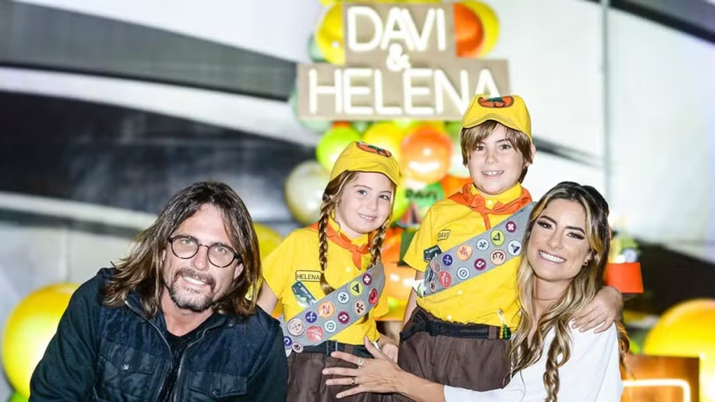 Sertanejo Hudson, celebra aniversário dos filhos Davi e Helena: ‘Dia inesquecível’