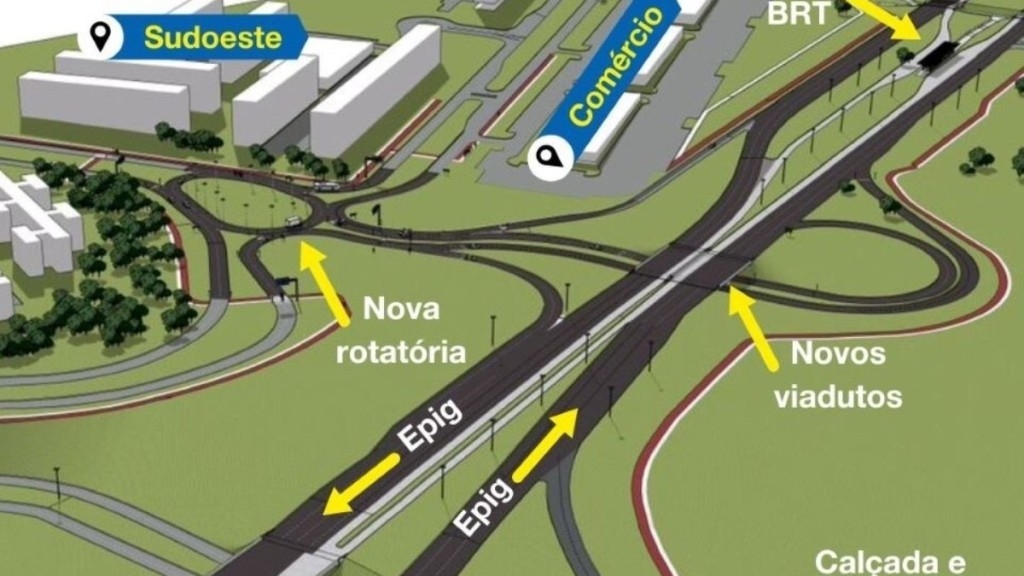 Agência Brasília Acesso a vias da Octogonal e do Sudoeste será interditado a partir de sábado (15)