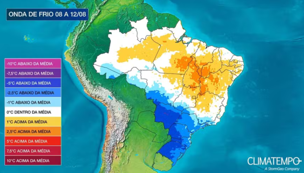 Frio vai ser intenso no fim de semana e deve piorar a partir de segunda