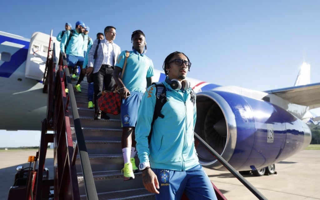 Seleção Brasileira chegou ao Texas para amistoso contra o México | Foto: Rafael