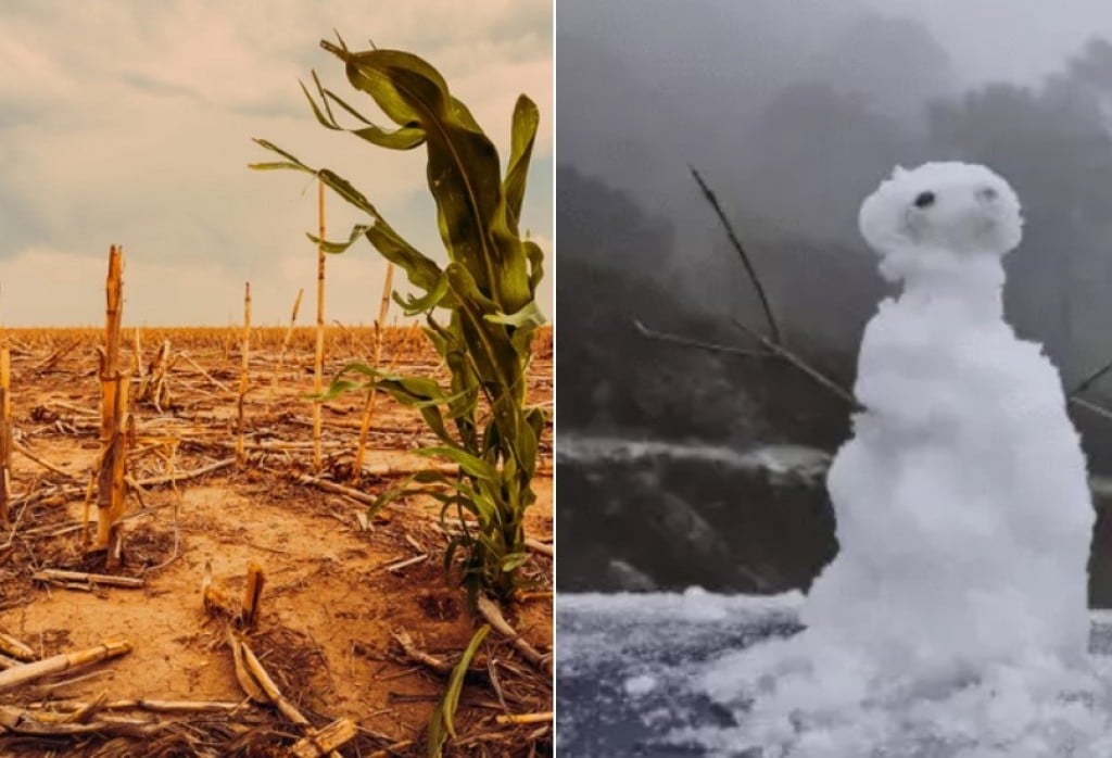 Fogo e gelo: temperatura continua causando extremos no País