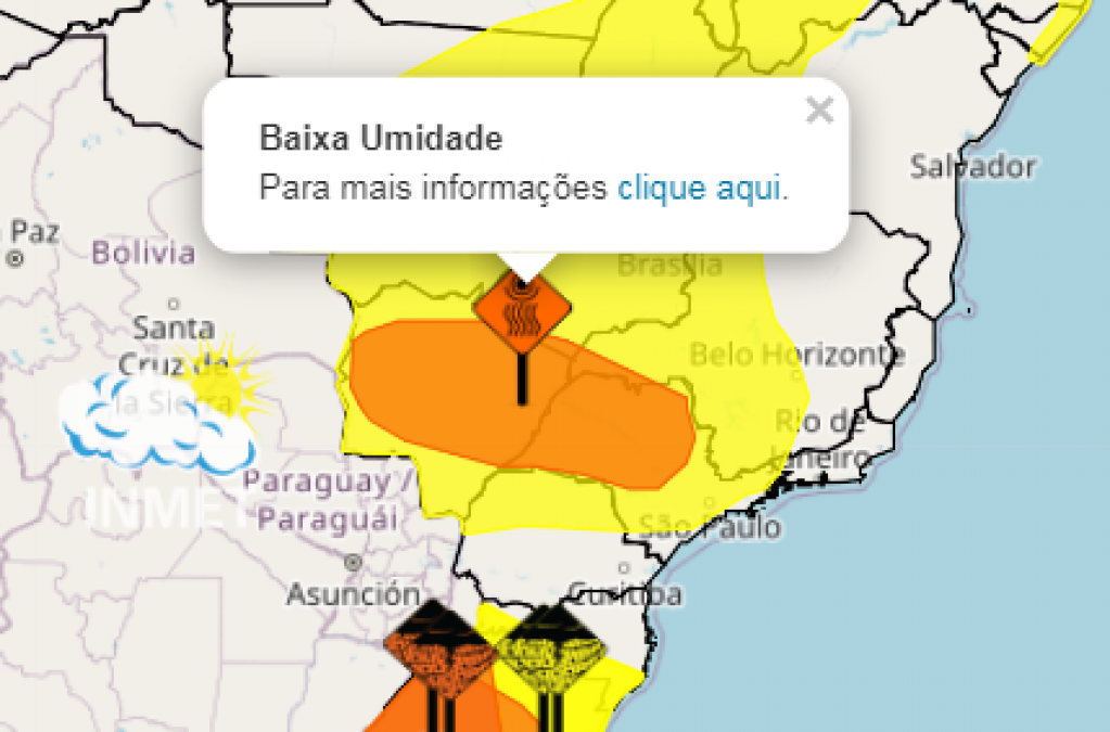 Defesa Civil orienta economia de água por estiagem; Inmet alerta baixa umidade