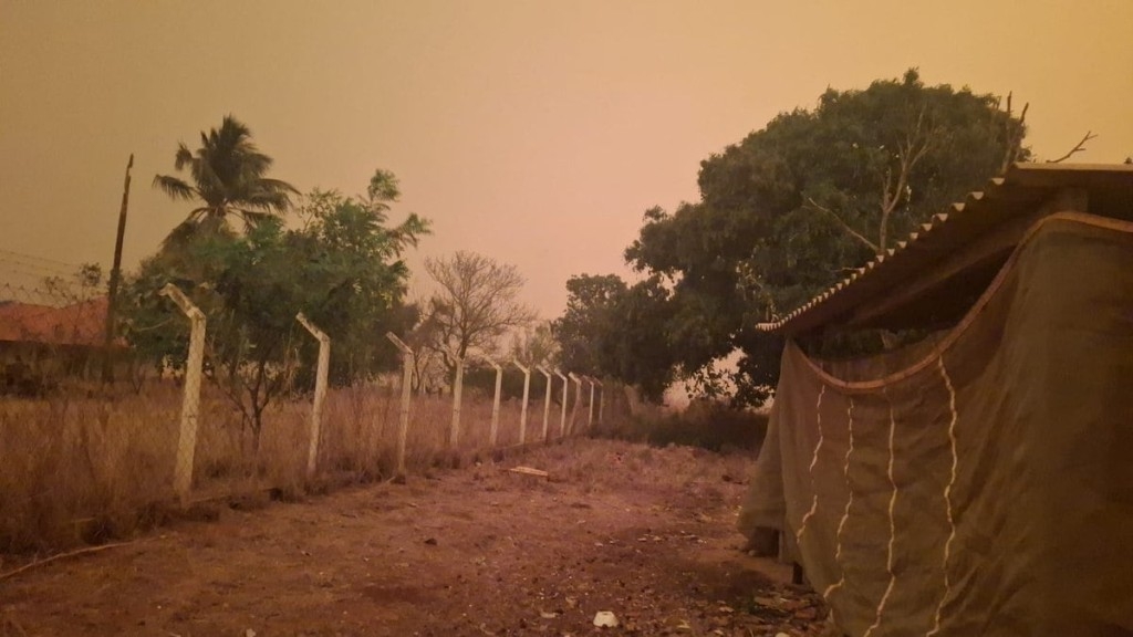 Reprodução Focos de incêndio já foram relatados em várias cidades da região