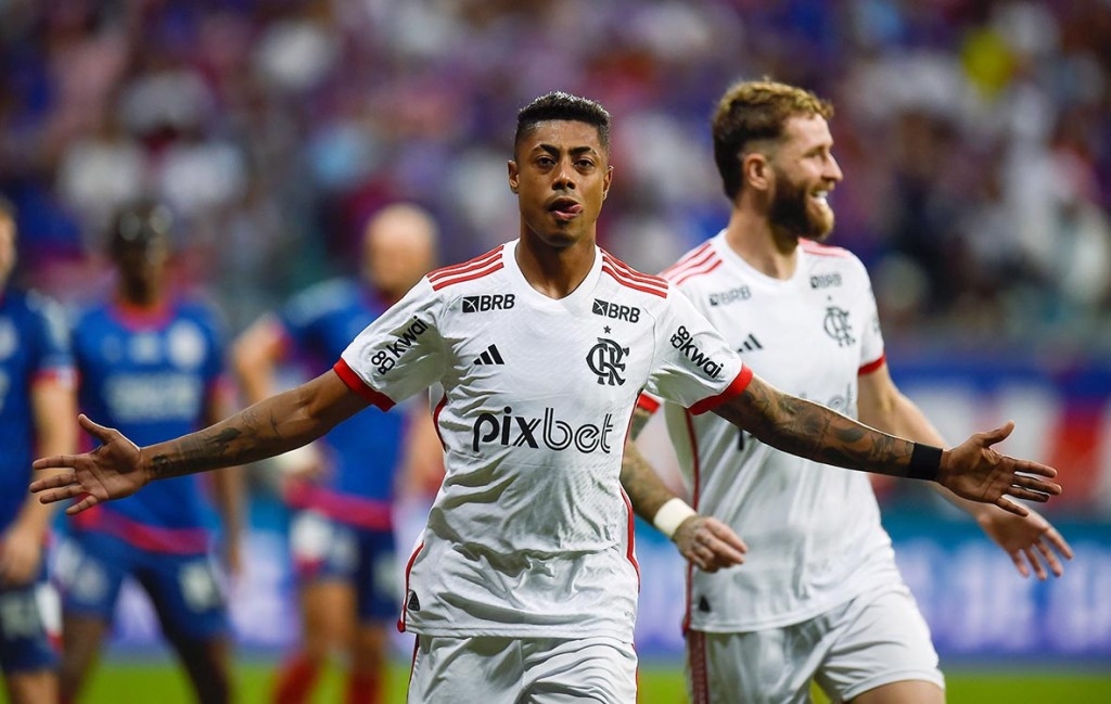  Gol de Bruno Henrique garante vitória rubro-negra na Arena Fonte Nova | Foto: Marcelo