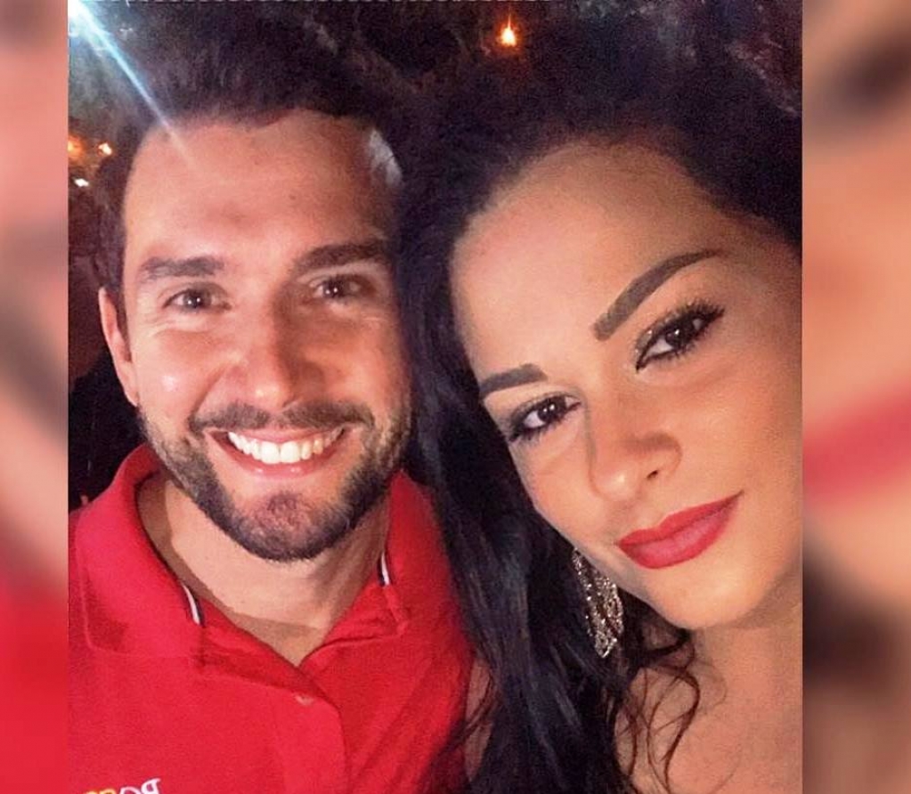 Edson com a esposa, Aline: acidente e comoção em Pompéia – reprodução/Arquivo Pessoal