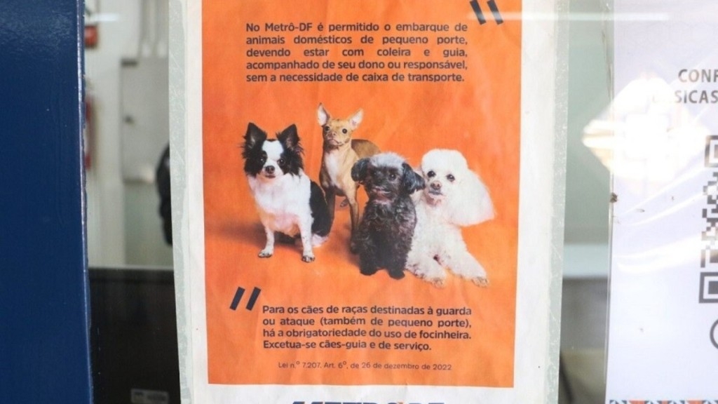 Agência Brasília Transporte de animais de estimação no metrô tem regras especiais